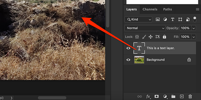 Перетащите слой из панели Layers в окно Photoshop