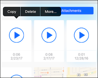 Скриншот: контекстное меню вложения с опцией