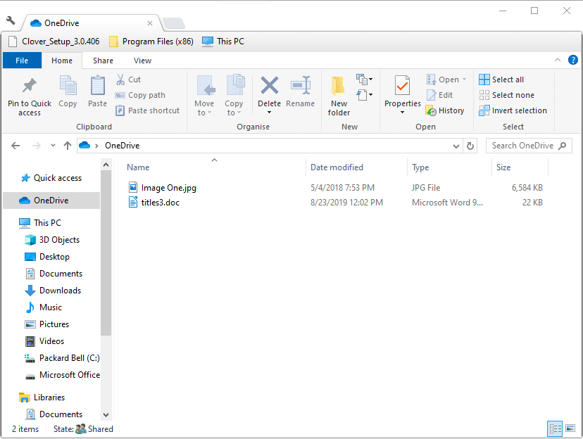 Папка OneDrive в Проводнике Windows — доступ к фотографиям iPhone