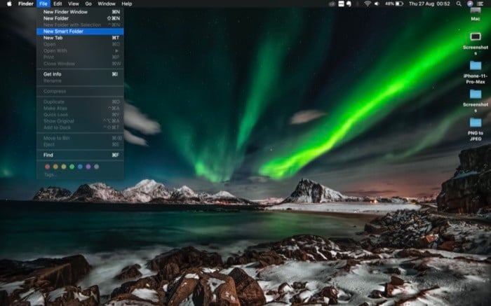 create a smart folder