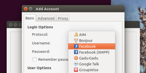 Выбор Facebook, не XMPP