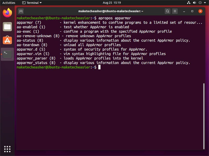 Linux Tech Support Apropos Apparmor