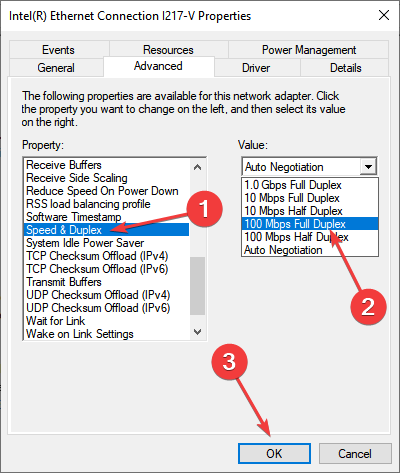 Скорость и дуплекс