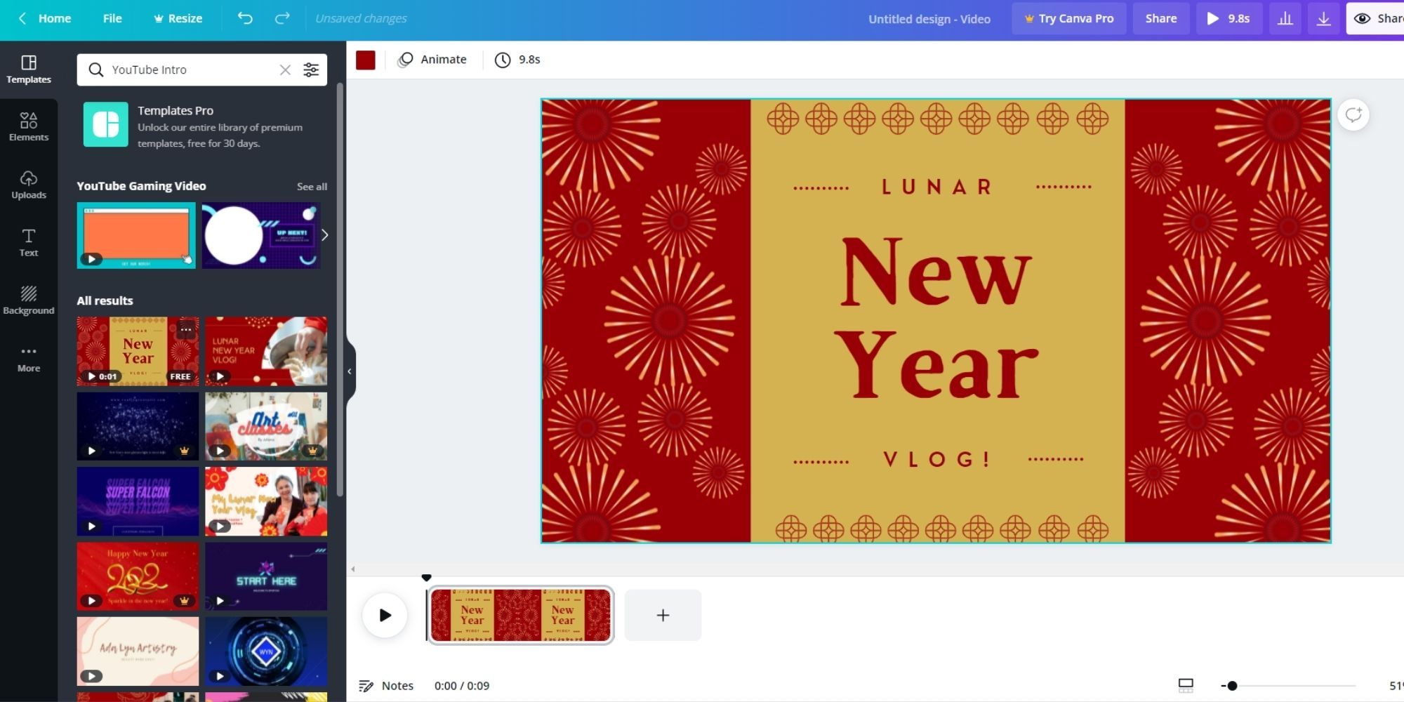 Видеодизайн в Canva на основе шаблона