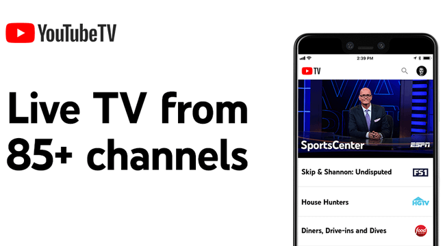 Логотип YouTube TV