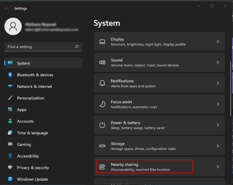 Nearby Sharing в Windows — настройка и устранение проблем