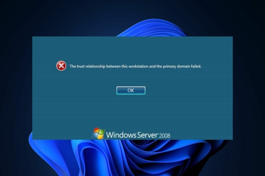 Разрыв доверия с доменом — быстрое исправление