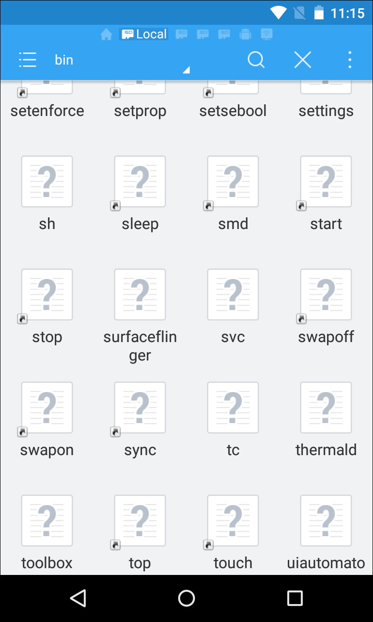 Файлы в /system/bin