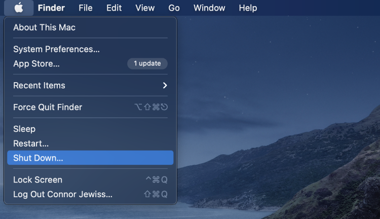 Окно параметров запуска на Mac с Apple Silicon