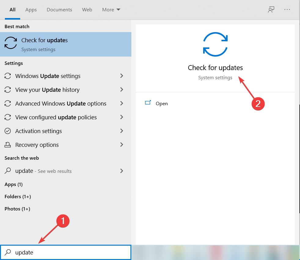 Проверка обновлений в Windows