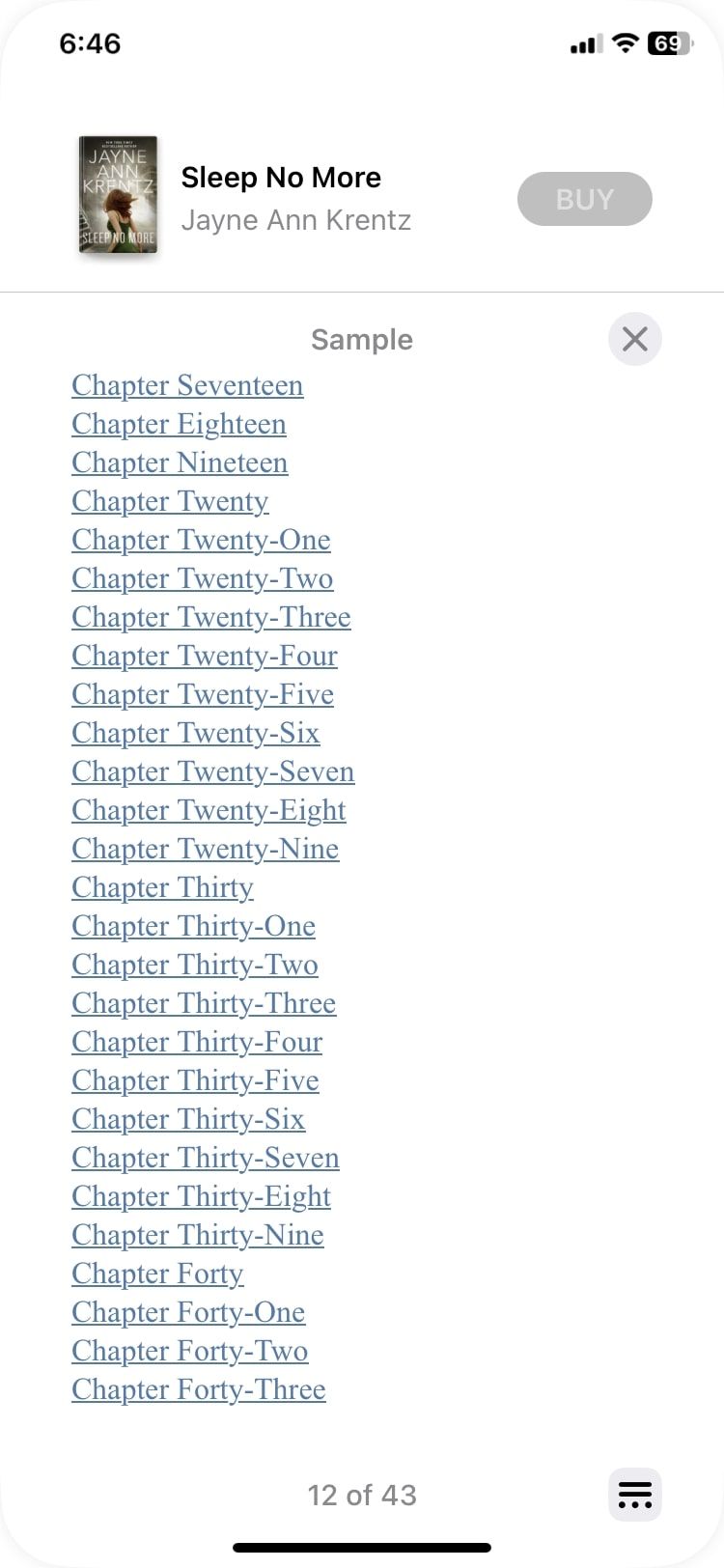Кнопка меню (гамбургер) в PDF в Apple Books