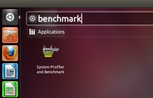 Запуск Hardinfo из меню приложений Ubuntu