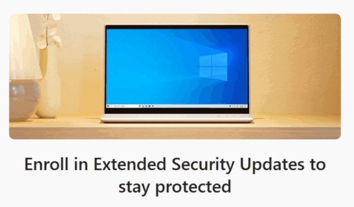 Крайний срок регистрации Windows 10 ESU
