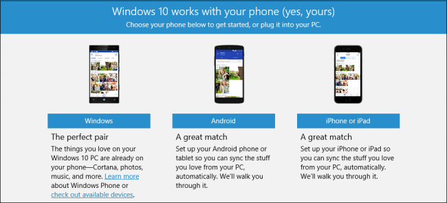 Configurer Phone Companion sur Android et iOS