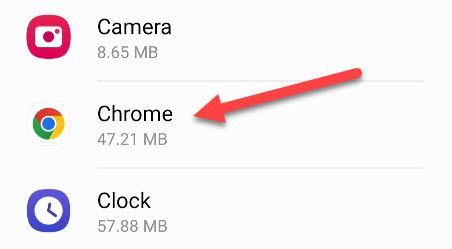 Экран уведомлений конкретного приложения