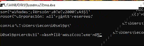 Пример вывода команды certutil с хешем файла.