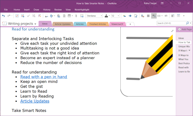 wiki syntax in OneNote