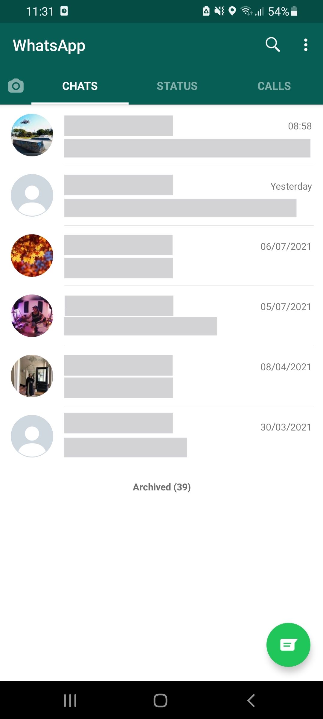глобальный поиск в WhatsApp