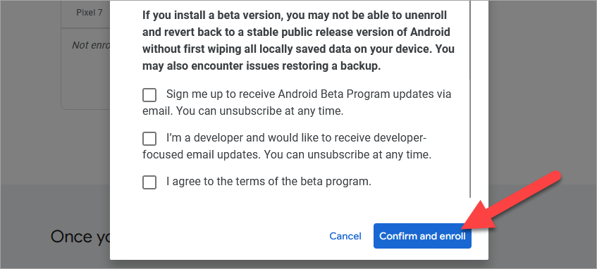 Подтверждение и запись в Android 15 Beta