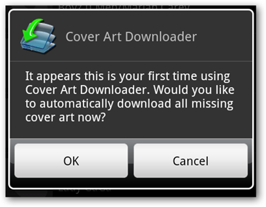 Окно Cover Art Downloader с результатами поиска обложек