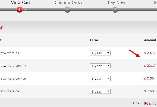 Сравнение цен у проверенного регистратора: примеры годовых тарифов .cn/.hk