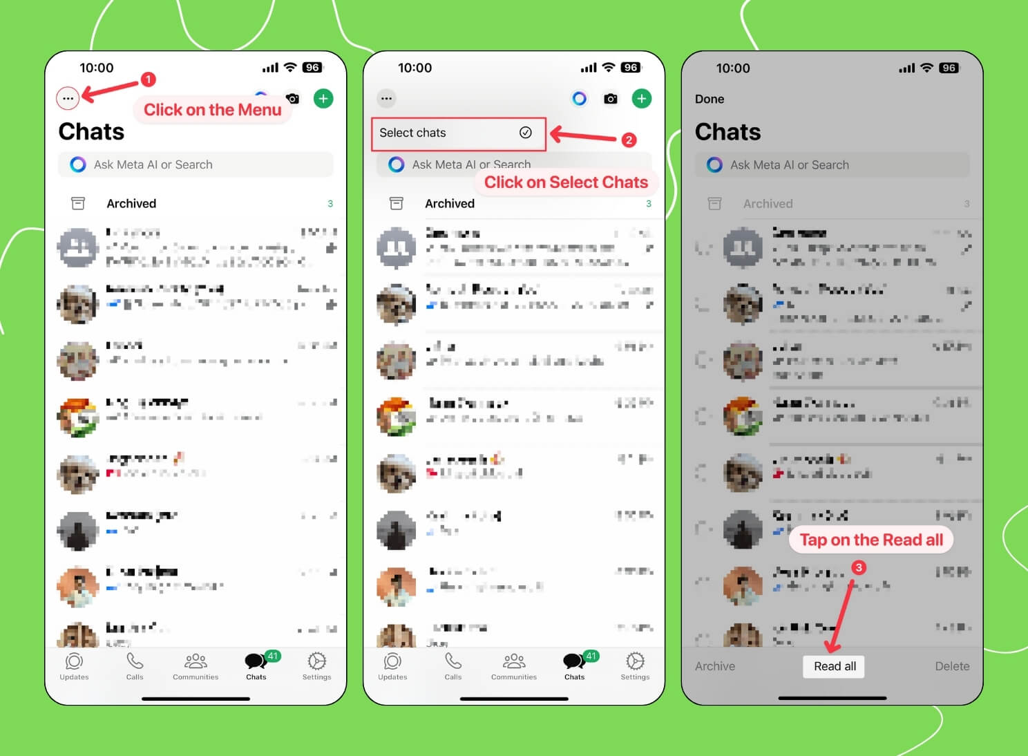 Как пометить все сообщения как прочитанные в WhatsApp на iPhone