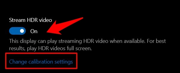 Activer le basculement Lecture HDR pour le streaming