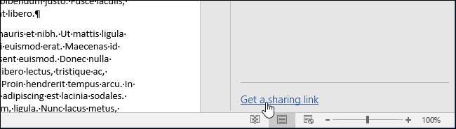 Создание ссылок для просмотра и редактирования в панели «Поделиться»