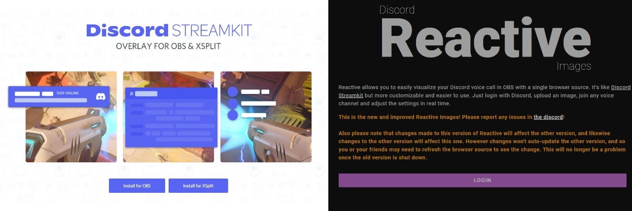 пример интерфейса reactive и overlay