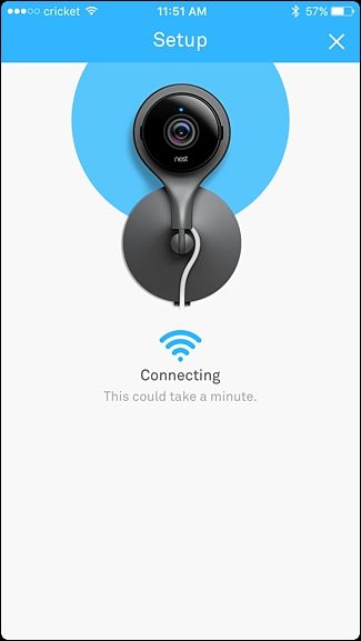 Экран завершения настройки Nest Cam