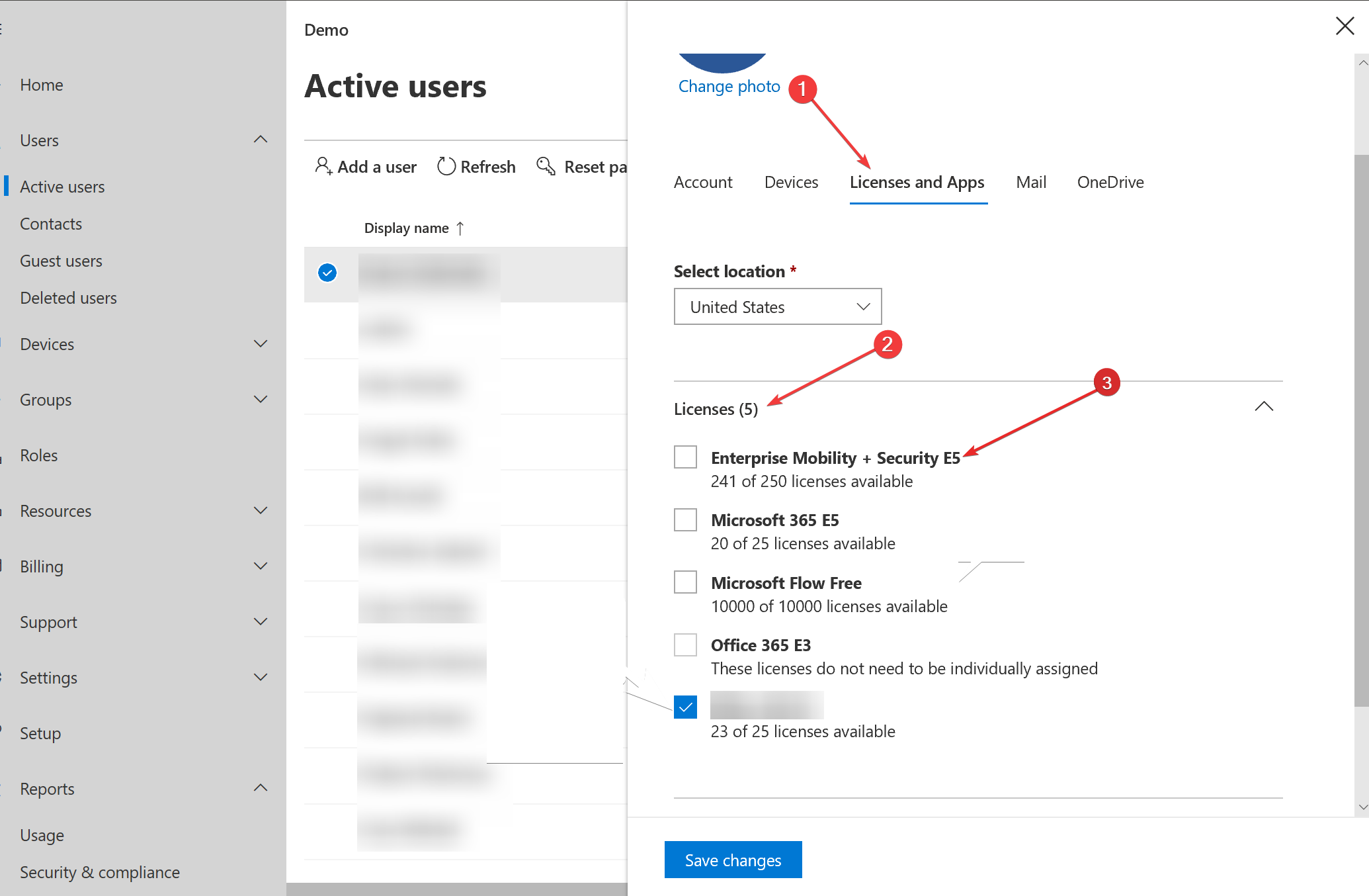 Назначение лицензии