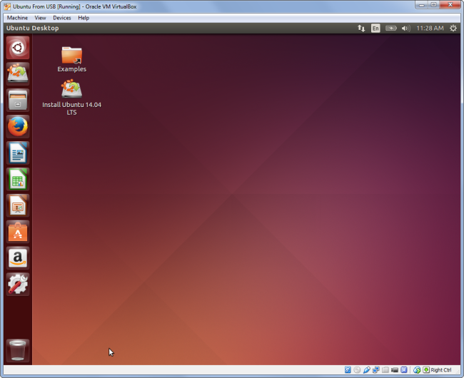 Запуск Ubuntu с USB в VirtualBox