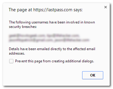 Скриншот: результат анализа утечек и предложение получить детальную информацию