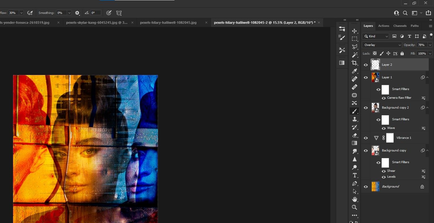 Рисование световых акцентов кистью