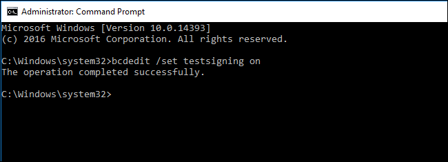 Снимок: предупреждение Secure Boot в ответ на попытку включить Test Mode