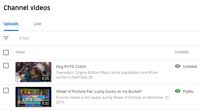 YouTube Video Privacy