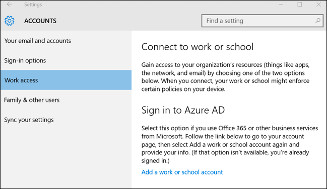 Форма входа Azure AD для добавления рабочего аккаунта