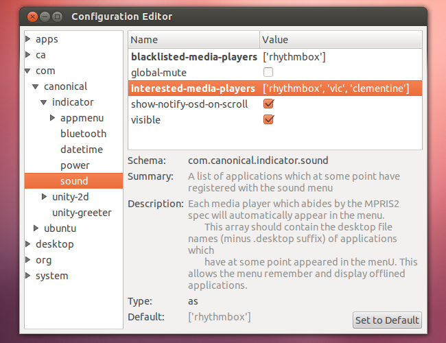 Добавление vlc и clementine в interested-media-players