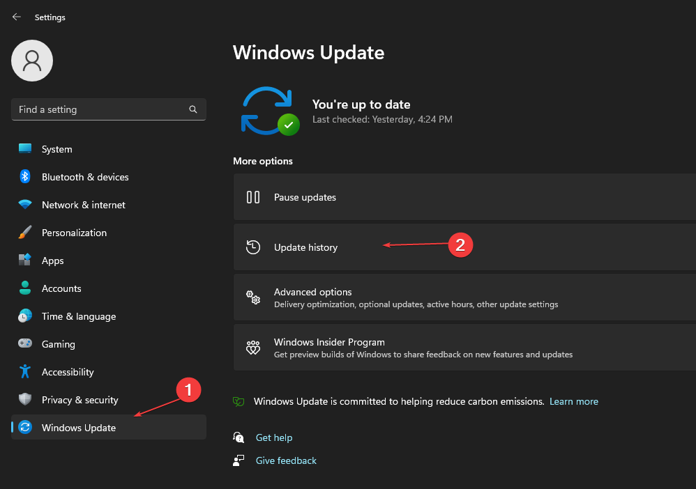журнал обновлений