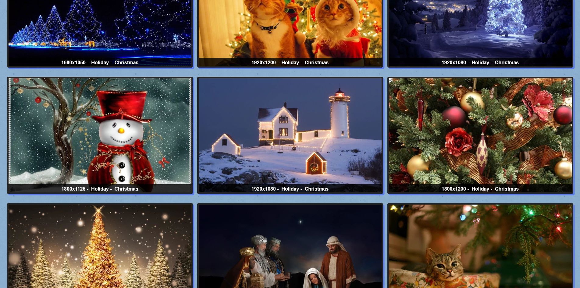 подбор рождественских обоев