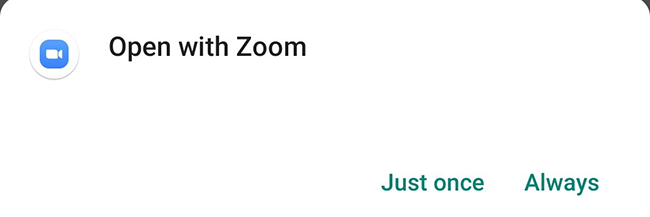 Выберите приложение Zoom.