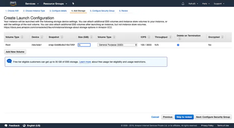 Добавление и настройка storage