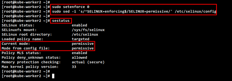 Переключение SELinux в режим permissive