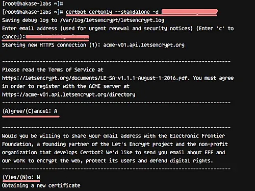 Генерация SSL сертификата Let's Encrypt