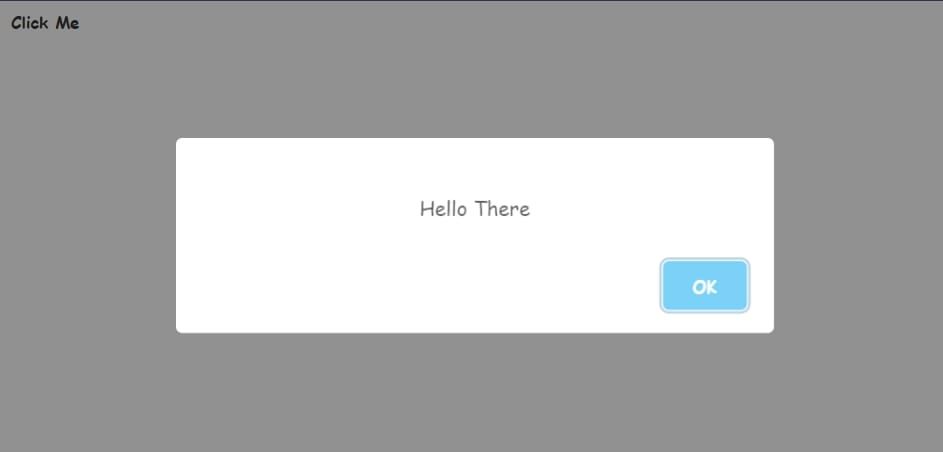 SweetAlert с сообщением