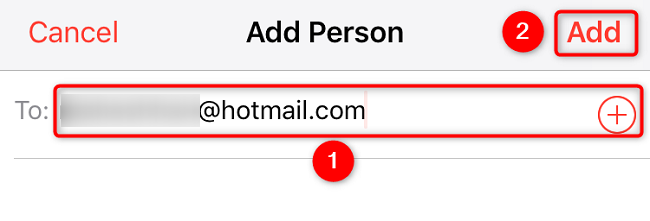 Укажите пользователя(ей) и нажмите «Добавить».