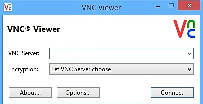 Окно ввода адреса VNC в клиенте
