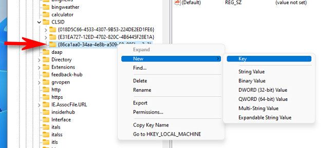 Создание вложенного ключа InprocServer32.