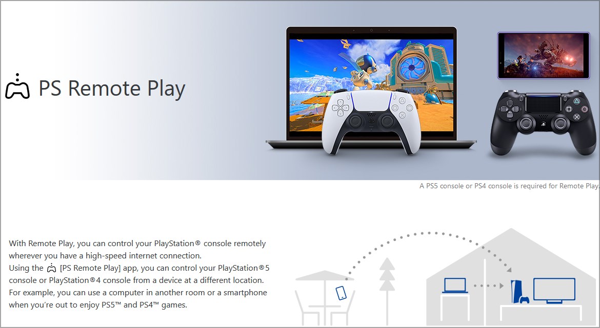 Консоль и удалённый стрим на ноутбуке