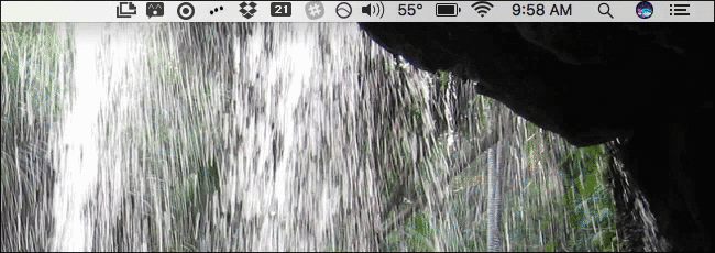 Упорядочить значки строки меню macOS
